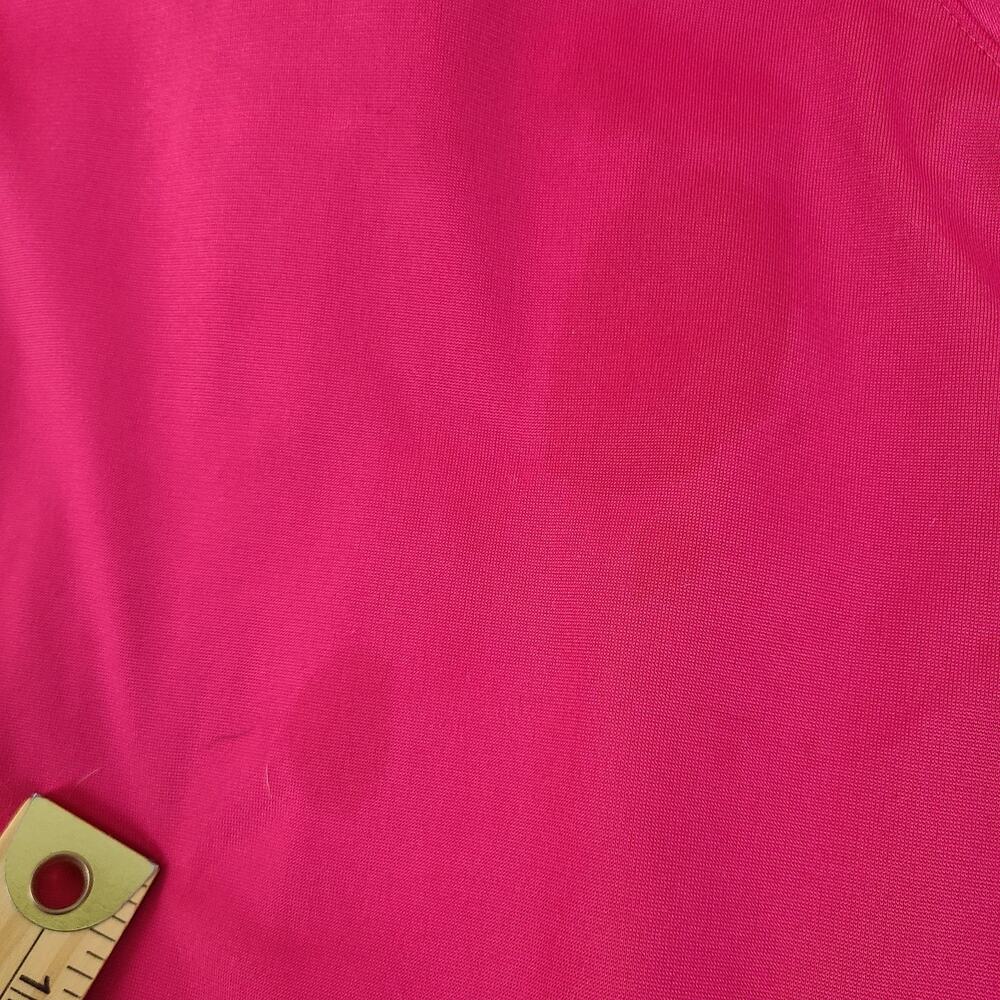 Adidas Jacket Women Medium Pink Climalite Windbreaker Full Zip Long Sleeves M - Picture 7 of 8